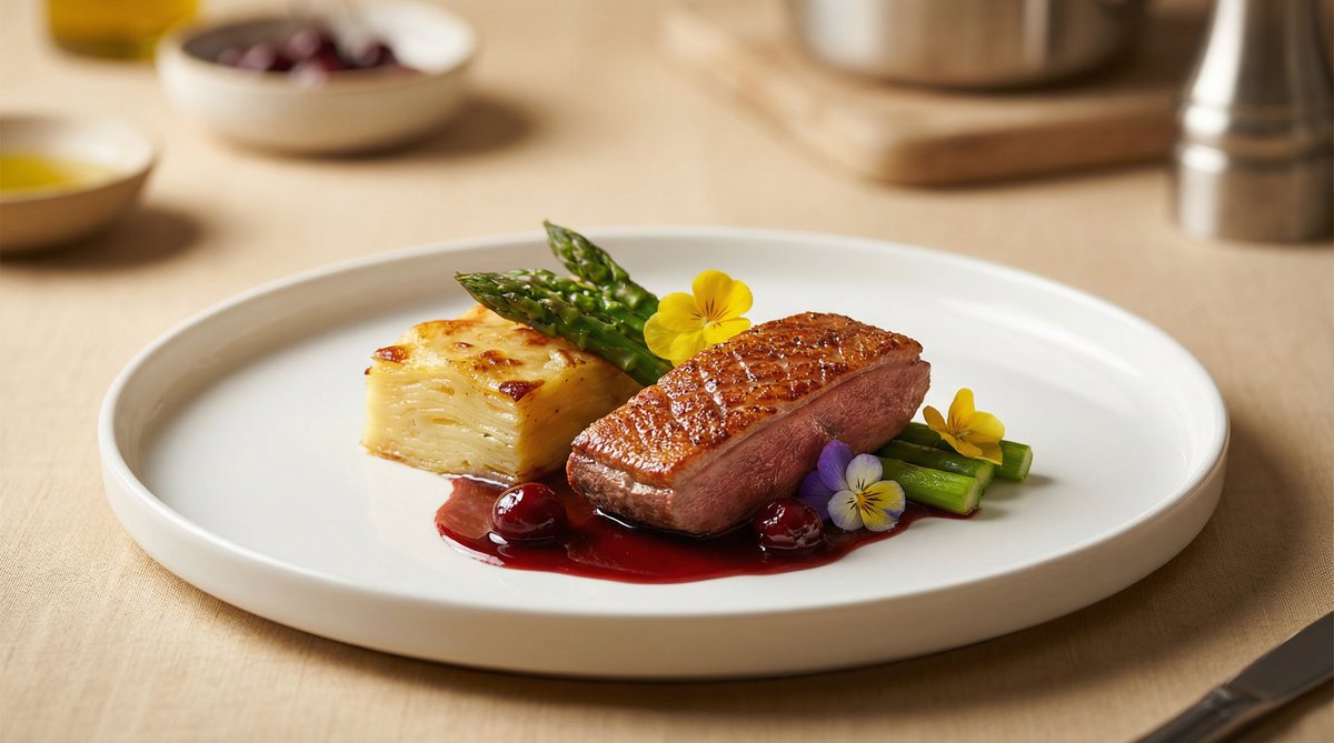 蘑菇视频美食视频-法式料理视频教程：家庭版高级摆